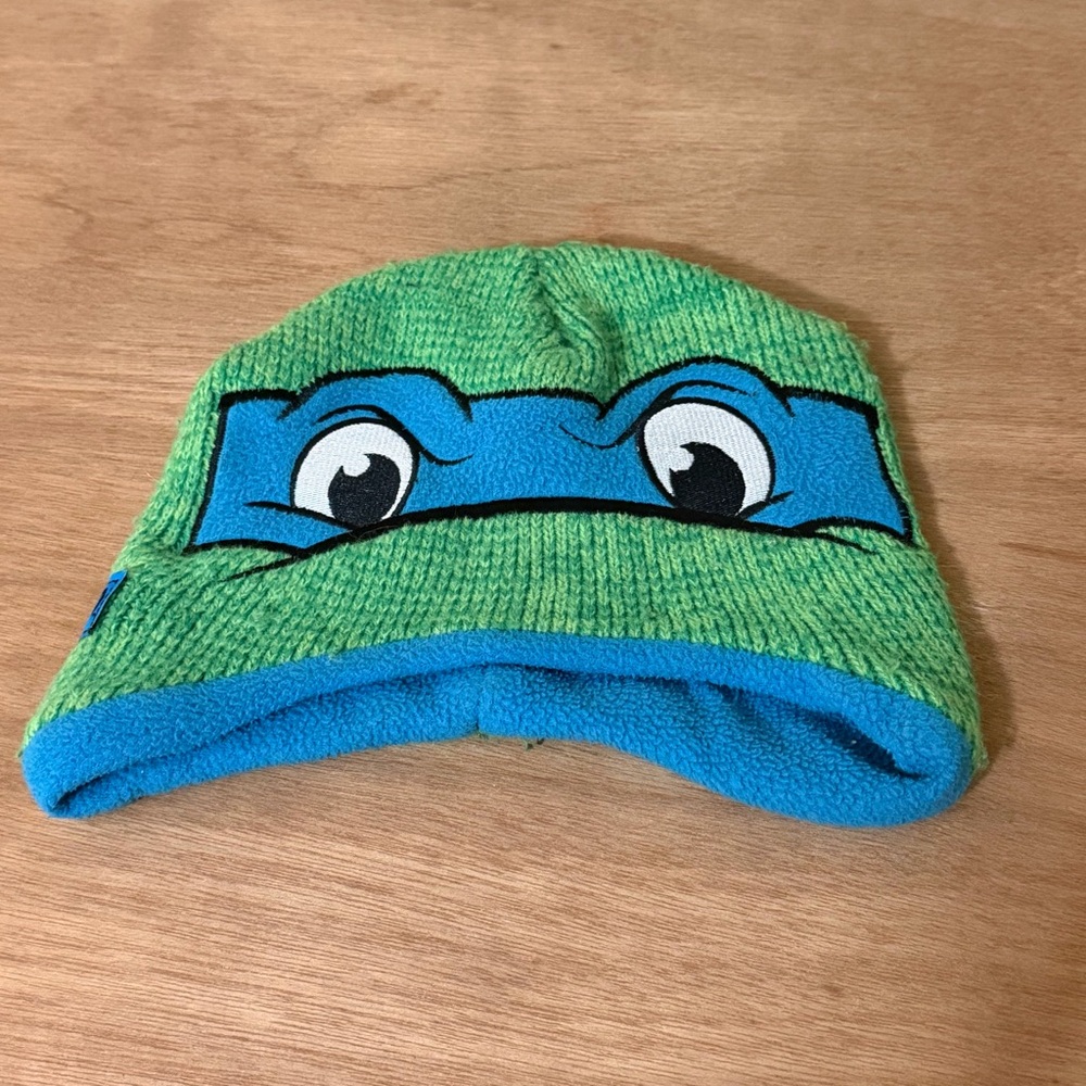 Nickelodeon TMNT Teenage Mutant Ninja Turtles Leonardo Toddler Beanie 2T 3T 4T